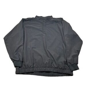 FJ FootJoy Pullover Golf Windbreaker Mens 2XL Black Lightweight Jacket‎ 1/4 Snap